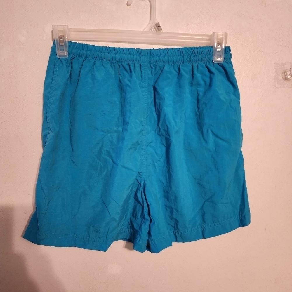 Vintage Talbots Kids Girls 4.5" Blue Shorts Drawstring Size 16